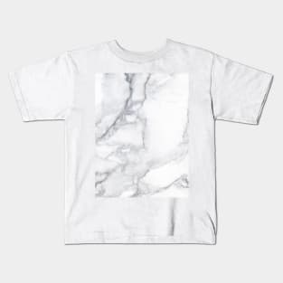 White marble Kids T-Shirt